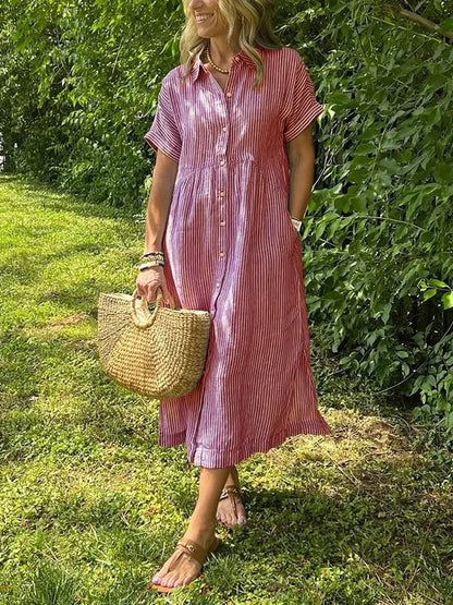 EMERY | ELEGANT STRIPED DRESS