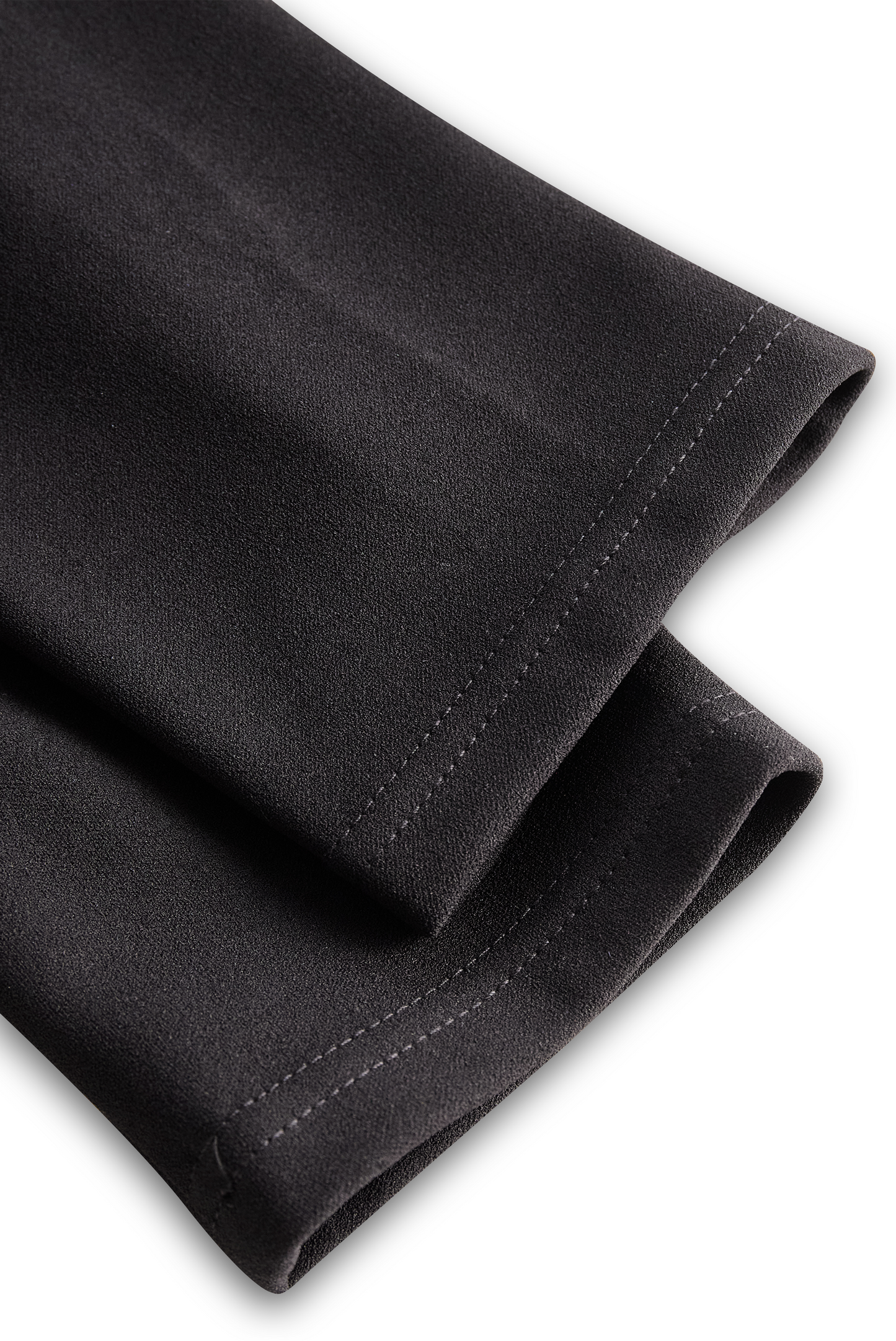 CATHERINE | REFINED BLACK BELTED DRESS