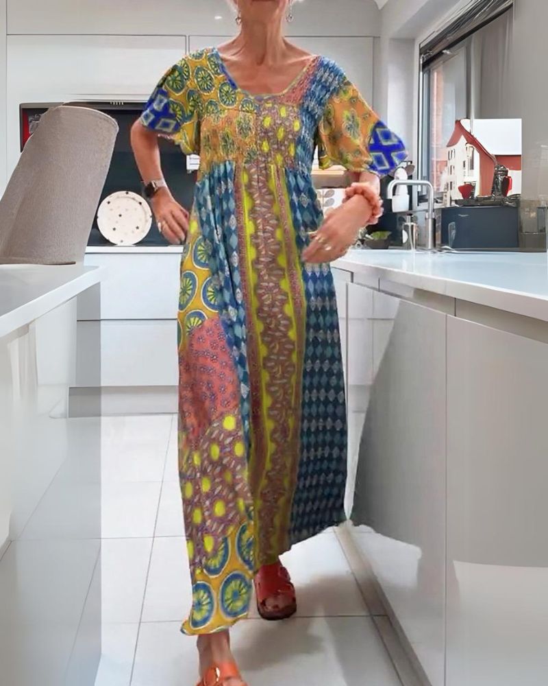 ADDISON | COLORFUL BOHEMIAN DRESS