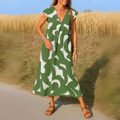 Harper | Flowing V-neck Dress