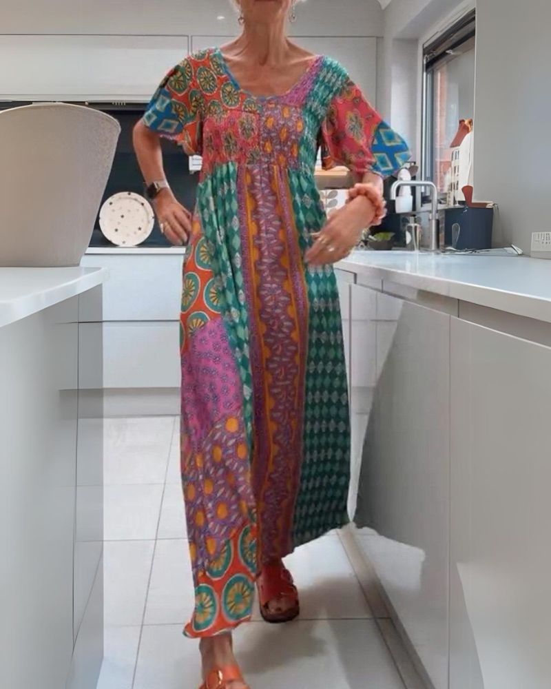 ADDISON | COLORFUL BOHEMIAN DRESS