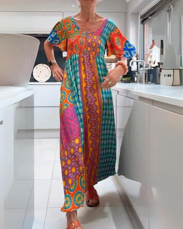 ADDISON | COLORFUL BOHEMIAN DRESS