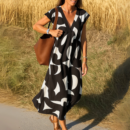 Harper | Flowing V-neck Dress