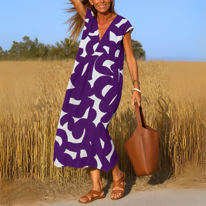 Harper | Flowing V-neck Dress