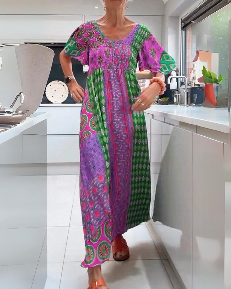 ADDISON | COLORFUL BOHEMIAN DRESS