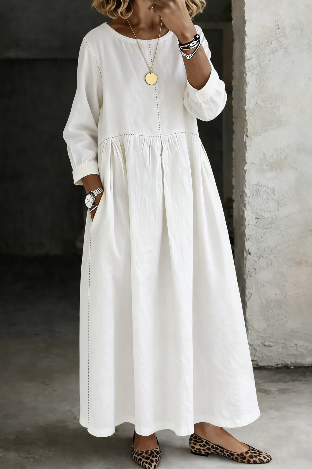 Patty | Long Sleeve Denim Dress