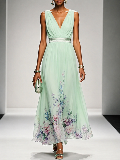 Gloria | Sleeveless A-Line Maxi Dress