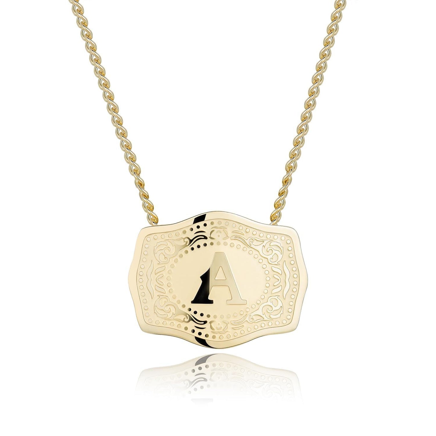 CINDY™ - Sleek Initial Letter Pendant Necklace