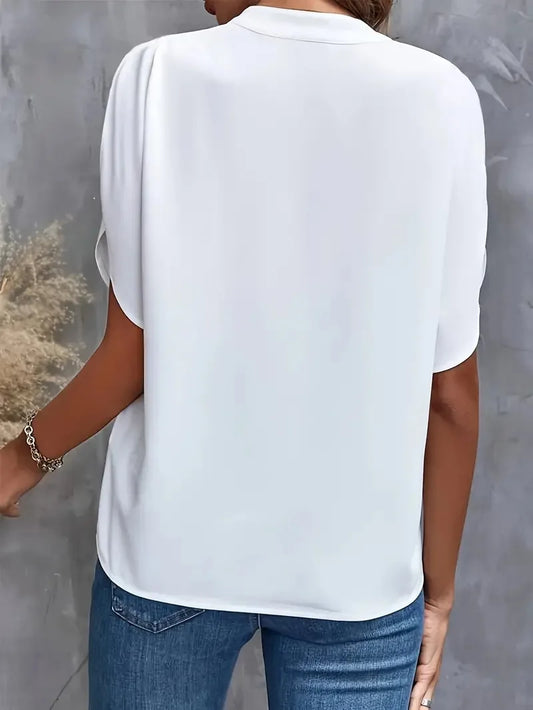 ALICE | SOFT ELEGANT V-NECK BLOUSE