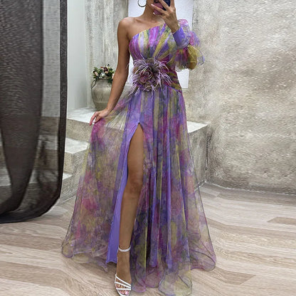 MAUREEN | FLOWY MULTICOLOR DRESS