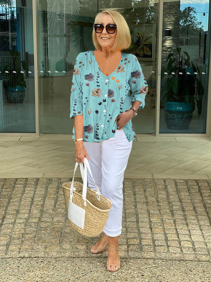SOPHIE | ELEGANT FLORAL BLOUSE