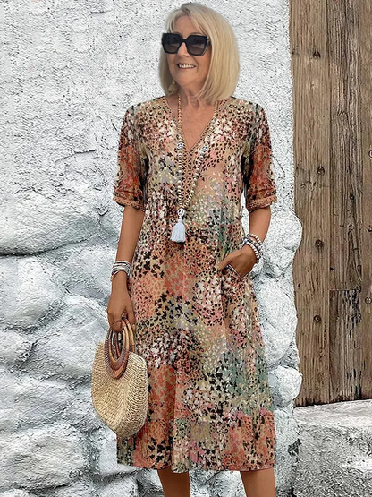 VERONICA | VIBRANT MIDI DRESS