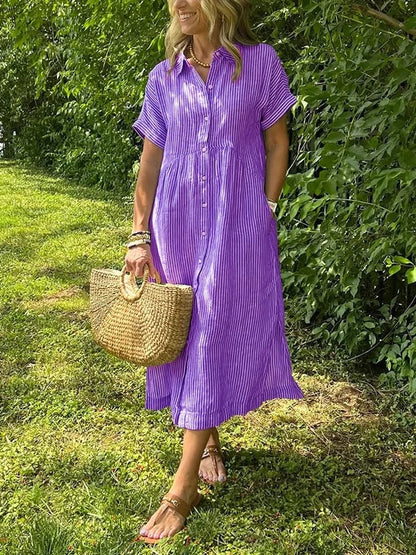 EMERY | ELEGANT STRIPED DRESS
