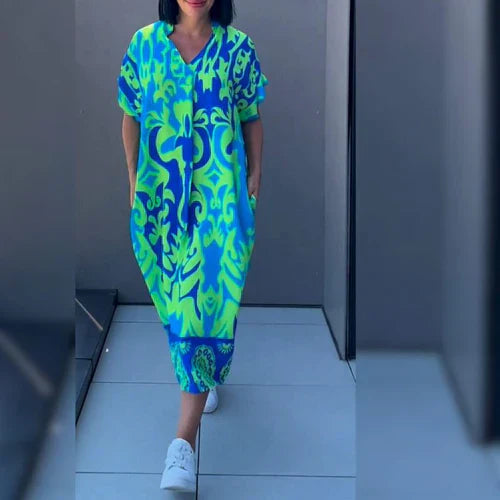 THERESA | ELEGANT PRINTED DRESS